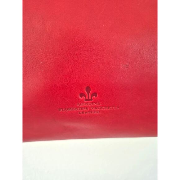 Dooney & Bourke Florentine Vachetta Red Leather Amelie Tote Purse Luxury Classic - Picture 8 of 9